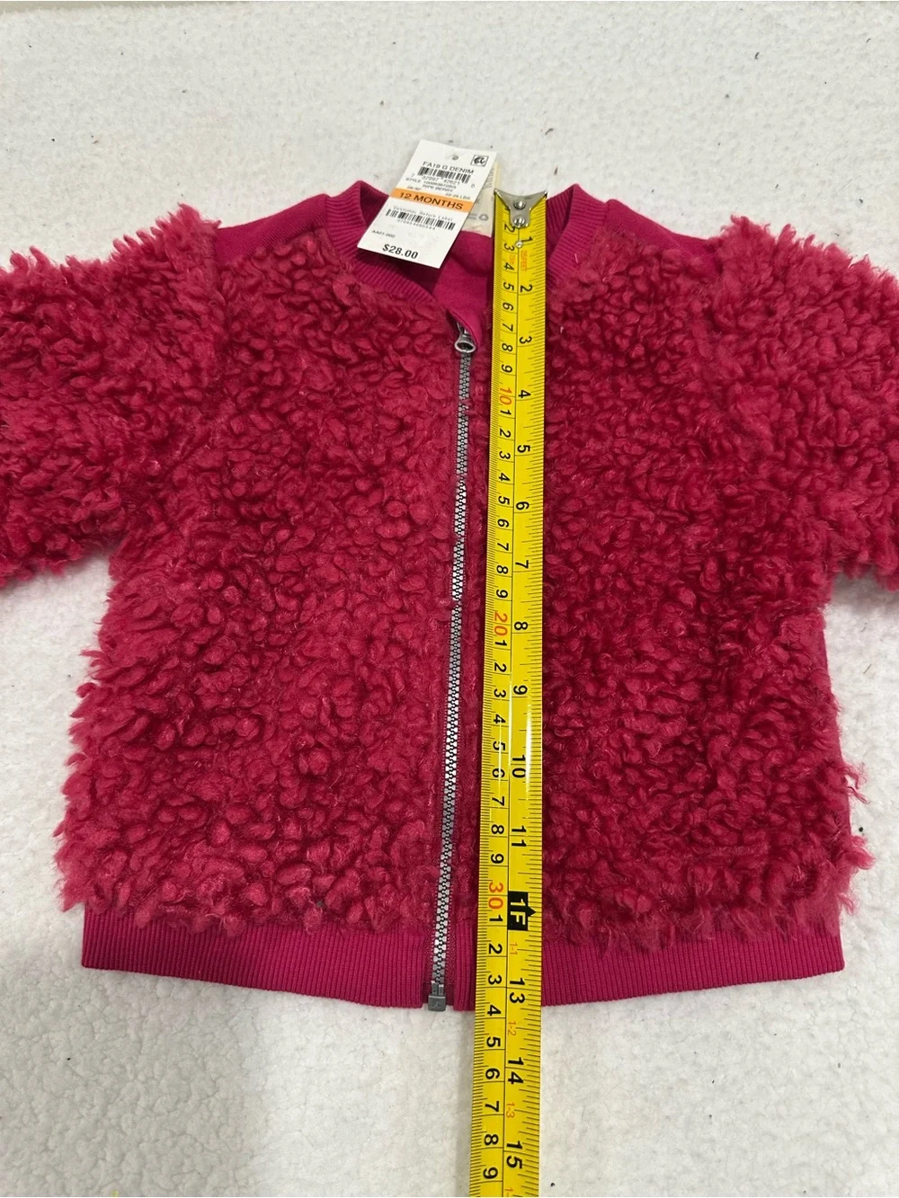 Girl’s Fuzzy Sherpa Zip-Up Jacket